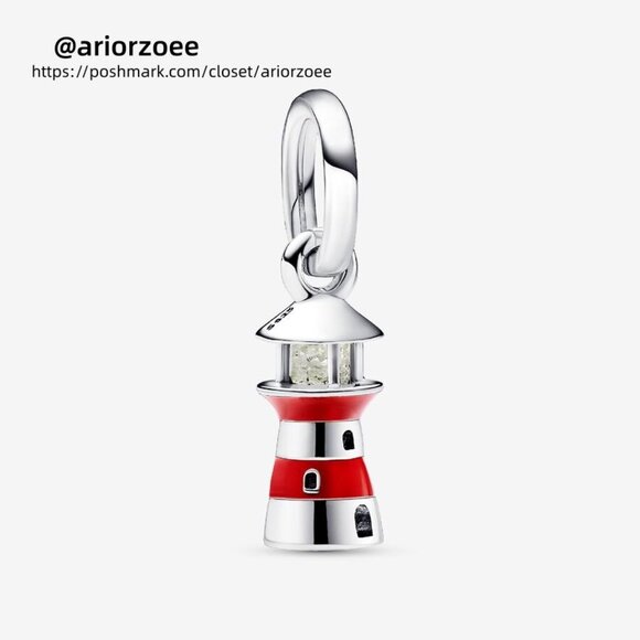 Pandora Glow-in-the-dark Lighthouse Dangle Charm|Pendant - Picture 1 of 2